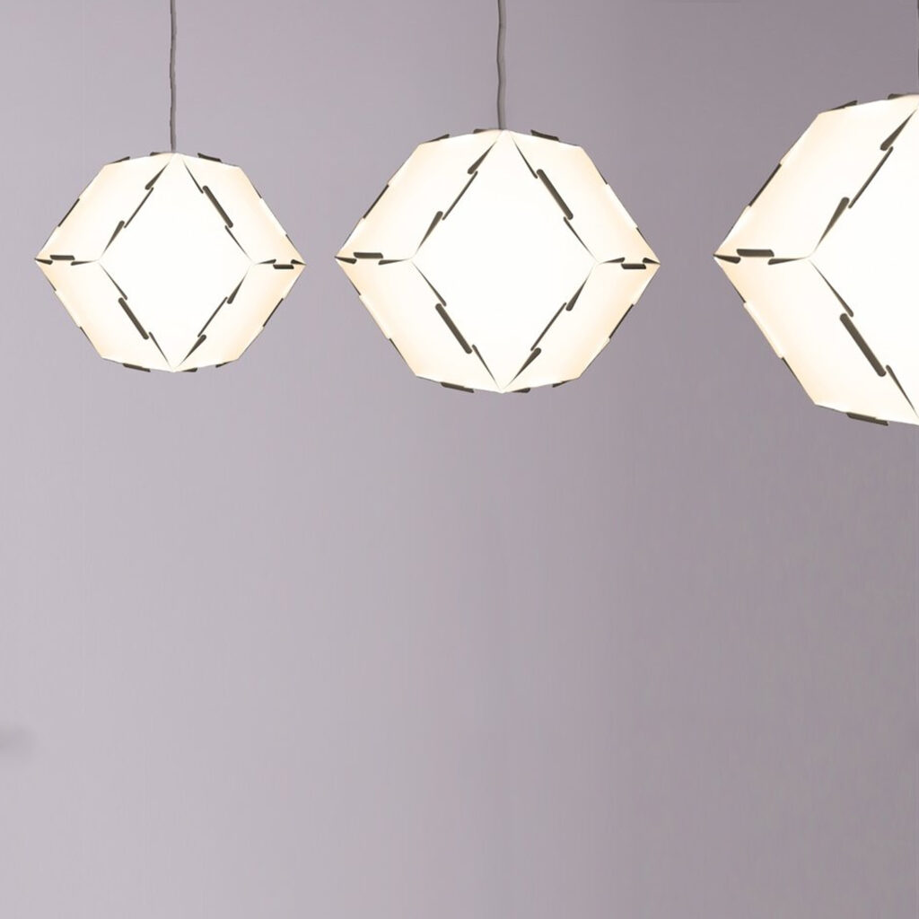 HANGING LAMP / STANDING LAMP / ROMB LAMP - 12-ROMBO