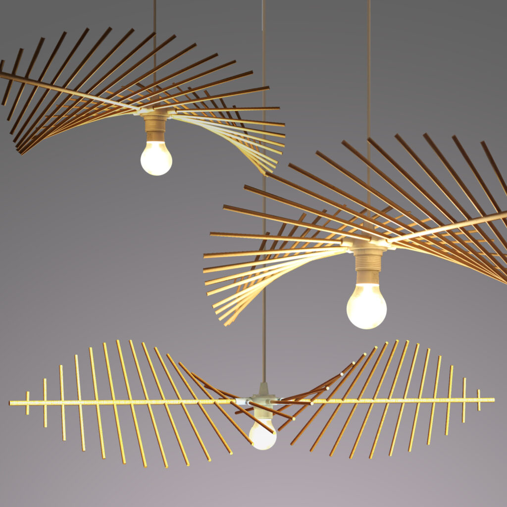 HANGING / STANDING LAMP / WOODEN LAMP – ANGLEO